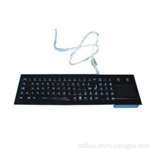 Explosionproof metal backlight keyboard with touchpad for c